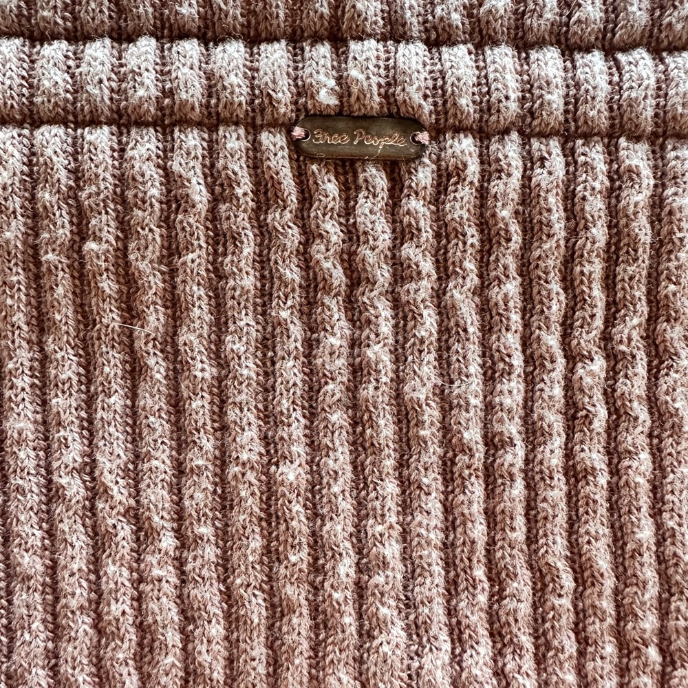 Free People peach V-Neck Sweatshirt - Picture 4 of 5